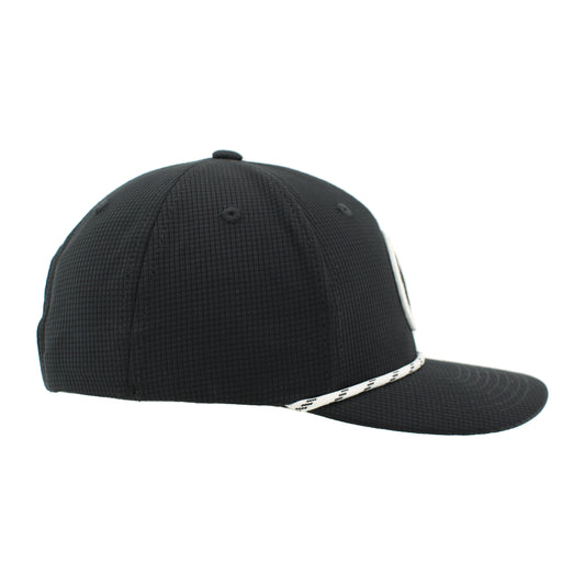 Hat - Black/White Rope