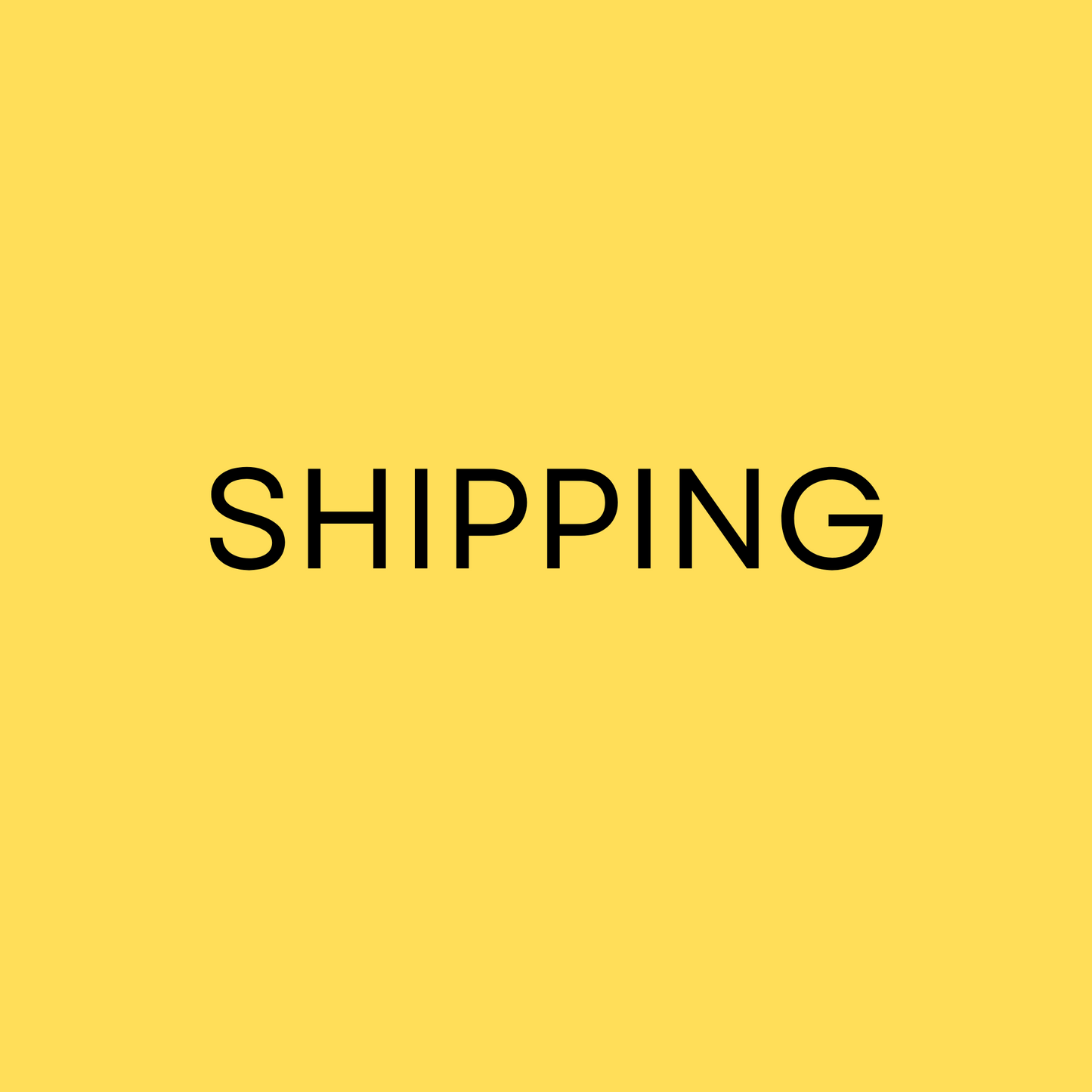 Shipping - International