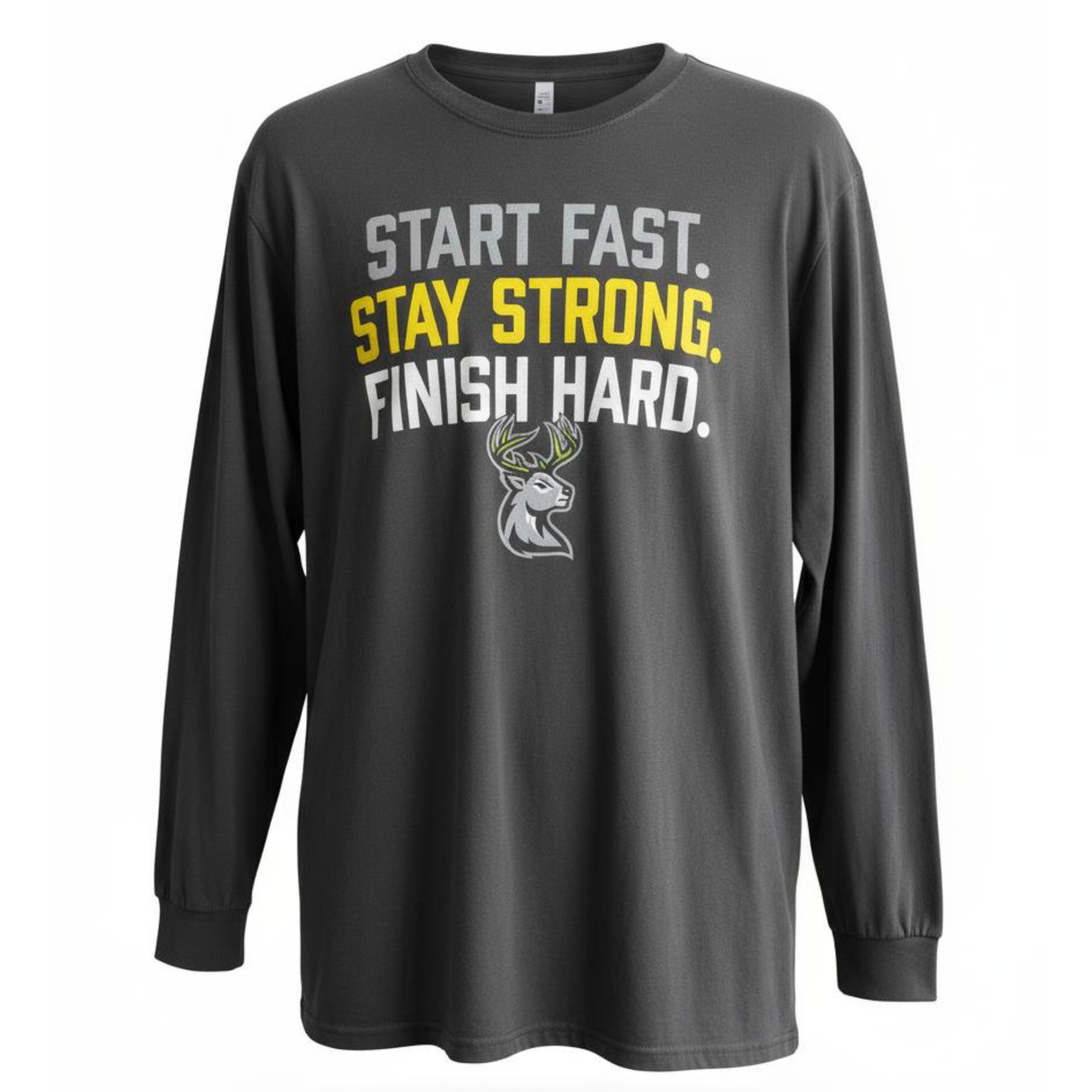 T-Shirt - Long Sleeve- Start Fast (Black)