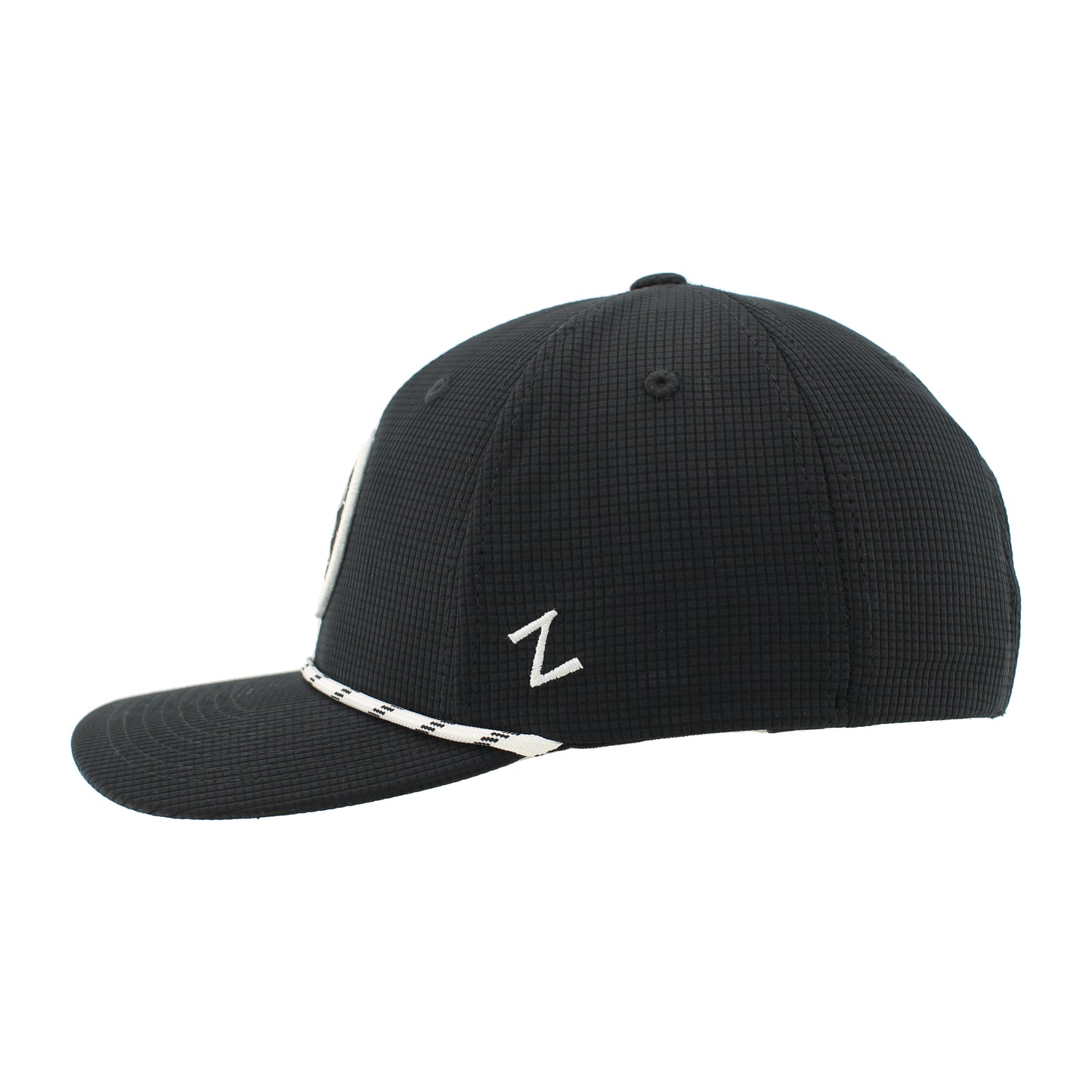Hat - Black/White Rope