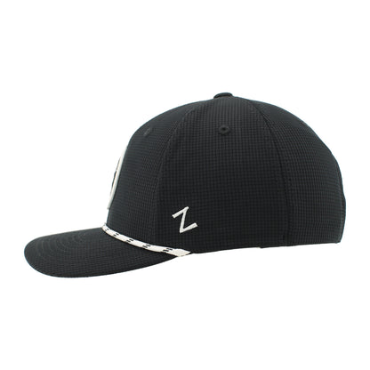 Hat - Black/White Rope