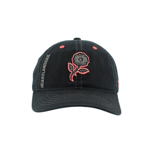 Hat - Heartlanders Black with Wild Rose Pink Outline and Strapback