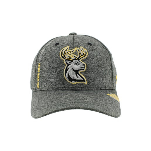Hat - Heather with Official Deer Logo Stretch-Fitted
