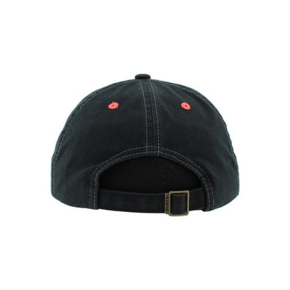 Hat - Heartlanders Black with Wild Rose Pink Outline and Strapback