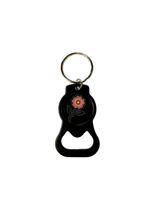 Keyring - Bottle Opener - Rose