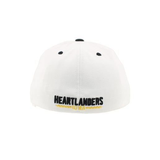 Hat - Black and White with Official Deer Logo Stretch-Fitted