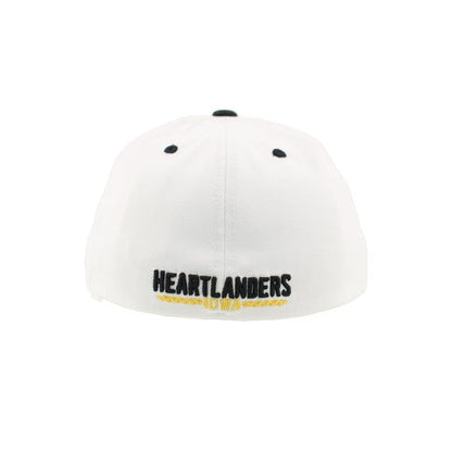Hat - Black and White with Official Deer Logo Stretch-Fitted