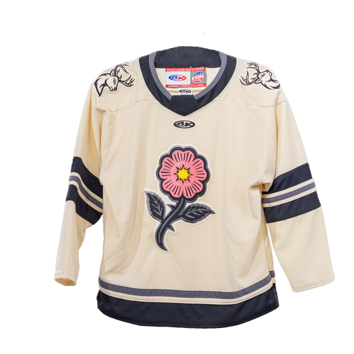 ECHL Official Replica Jersey (Cream with Wild Prairie Rose)